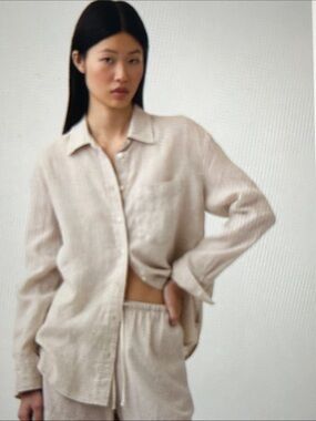 GAP Boyfriend Linen Shirt